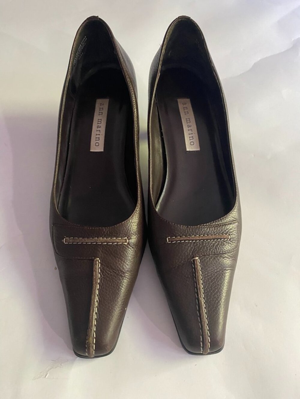 Ann Marino Brown Court Heels